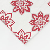 ラト伝統的ビアのSUN記号の幾何学的パターンIV フリースブランケット (角)