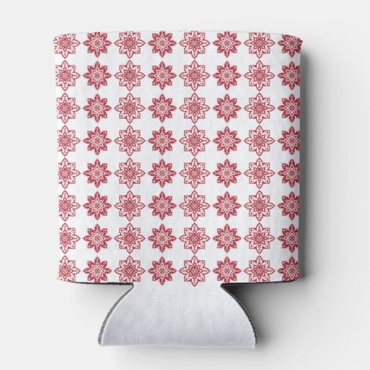 ラト伝統的ビアのSUN記号の幾何学的パターンIV 缶クーラー (裏面)