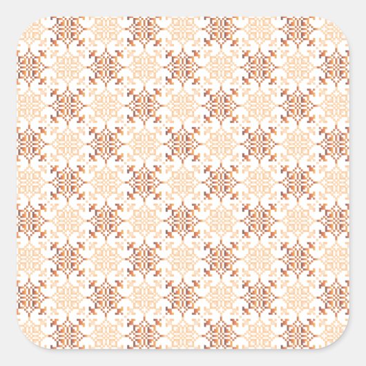 ラト伝統的ビアのSUN記号の幾何学的パターンVII スクエアシール (正面)