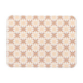 ラト伝統的ビアのSUN記号の幾何学的パターンVII マグネット (横)