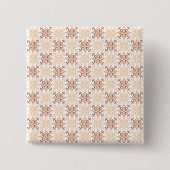 ラト伝統的ビアのSUN記号の幾何学的パターンVII 缶バッジ (正面)