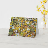 ラト落ちた葉ビアのツリーの。 カード (黄色い花)