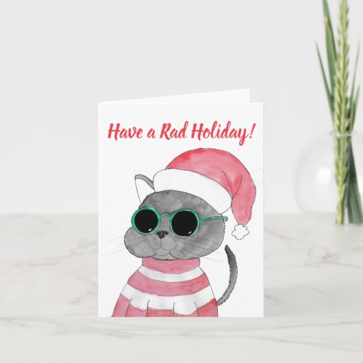 ラドなホリデー猫 シーズンカード (正面)