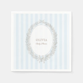 ラドゥレフランスのカフェパティッセリーボンジュールベーブブルー スタンダードカクテルナプキン