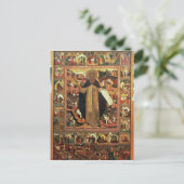 ラドネシュの聖セルギウスの生涯， 1640年代 ポストカード (スタンド正面)