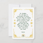 ラドネツホーリーカードの聖セルギウス 招待状 (裏面)