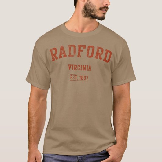 ラドフォード バージニア ストレス加工 スポーツ ファミリー Tシャツ (正面)