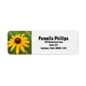 ラドベキパーソナライズされたア花クローズアップ写真 ラベル (正面)