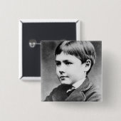 ラドヤード・キップリング、c.1870 缶バッジ (正面&裏面)