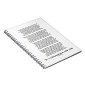 ラドヤード・キップリング(Kiplingの写真無し)著作の詩 ノートブック (右側)