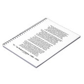 ラドヤード・キップリング(Kiplingの写真無し)著作の詩 ノートブック (左側)