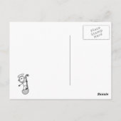 ラドルでフィギュアのシェフを貼る ポストカード (裏面)