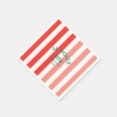 ラドルチェヴィタアマルフィコーストカバナストライプ スタンダードカクテルナプキン (角)