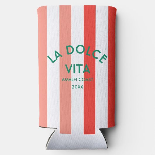 ラドルチェヴィタアマルフィコーストカバナストライプ スリム缶クーラー (裏面)