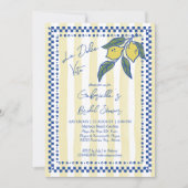 ラドルチェヴィタイエローストライプブライダルシャワー 招待状 (正面)