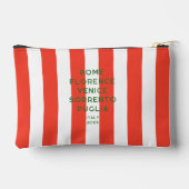 ラドルチェヴィタイタリアディスティネーションズレッドカバナストライプ アクセサリーポーチ (裏面)
