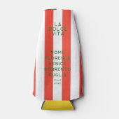 ラドルチェヴィタイタリアディスティネーションズレッドカバナストライプ ボトルクーラー (正面)