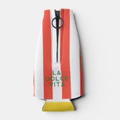 ラドルチェヴィタイタリアディスティネーションズレッドカバナストライプ ボトルクーラー (裏面)