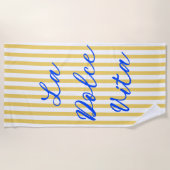 ラドルチェヴィタイタリアンサマービベス ビーチタオル (正面)