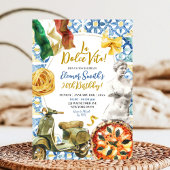 ラドルチェヴィタイタリアンディナーテーマアダルト誕生日 招待状