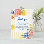ラドルチェヴィタイタリアンレモンサマーブライダルシャワー サンキューカード (スタンド正面)