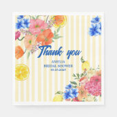 ラドルチェヴィタイタリアンレモンサマーブライダルシャワー スタンダードランチョンナプキン (正面)