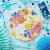 ラドルチェヴィタイタリアンレモンサマーブライダルシャワー ペーパープレート (パーティー)