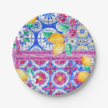 ラドルチェヴィタイタリアンレモンズ結婚紙プレート