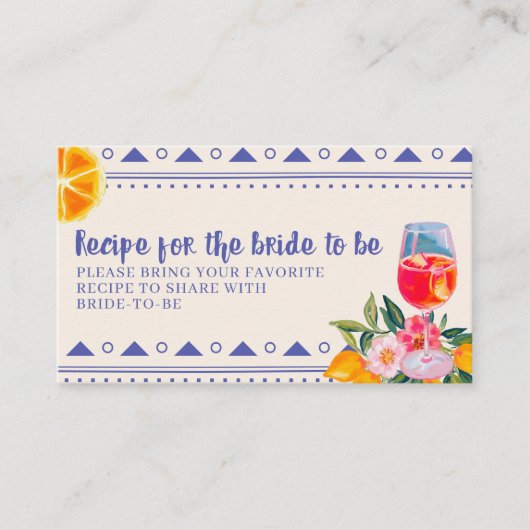 ラドルチェヴィタイタリアンレモン共有アレシピ エンクロージャーカード (正面)