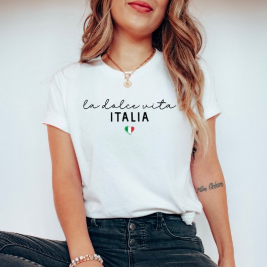 ラドルチェヴィタイタリア – かわいいイタリアンハート Tシャツ