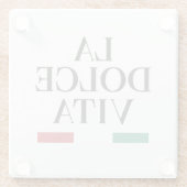 ラドルチェヴィタコースタイタリアンー ガラスコースター (裏面)