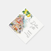 ラドルチェヴィタサマーイタリアンブライダルシャワー スタンダードカクテルナプキン (角)