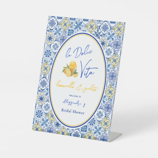 ラドルチェヴィタサマーイタリアンブライダルシャワー 台座サイン (正面)