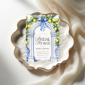 ラドルチェヴィタシトラスグリーンリーブライダルシャワー 招待状