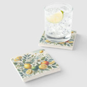 ラドルチェヴィタシトラス地中海のスタイルダイニング ストーンコースター (横)