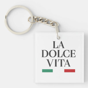 ラドルチェヴィタスクエアイタリアンキーチェーン キーホルダー