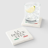 ラドルチェヴィタストーンコイタリアンースター ストーンコースター (横)