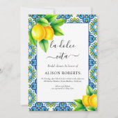 ラドルチェヴィタタイル地中海のズブライダルシャワー 招待状 (正面)