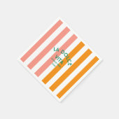 ラドルチェヴィタチンケテラカバナストライプ スタンダードカクテルナプキン (角)