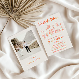 ラドルチェヴィタハンドドラインリハーサルディナー 招待状