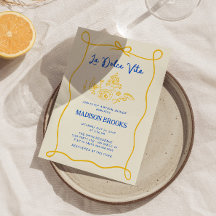 ラドルチェヴィタハンドドローイタリアンドブライダルシャワー