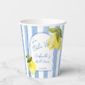 ラドルチェヴィタブルーストライプブライダルシャワー 紙コップ (裏面)