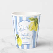 ラドルチェヴィタブルーストライプブライダルシャワー 紙コップ (正面)