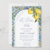 ラドルチェヴィタブルータイルイタリアンブライダルシャワー 招待状 (正面)