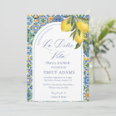 ラドルチェヴィタブルータイルイタリアンブライダルシャワー 招待状 (スタンド正面)