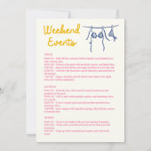 ラドルチェヴィタプールサイドバチェロレッテウィークエンド 招待状 (裏面)