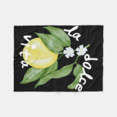 ラドルチェヴィタラドルチェブライドイタリアレモンマッチング フリースブランケット (正面(横))