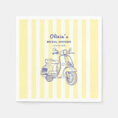 ラドルチェヴィタレモイタリアンンイエローブライダルシャワー スタンダードカクテルナプキン (正面)