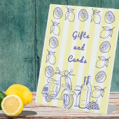 ラドルチェヴィタレモイタリアンンイエローブライダルシャワー 台座サイン