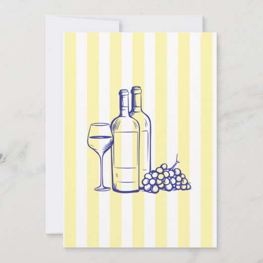 ラドルチェヴィタレモイタリアンンイエローブライダルシャワー 招待状 (裏面)